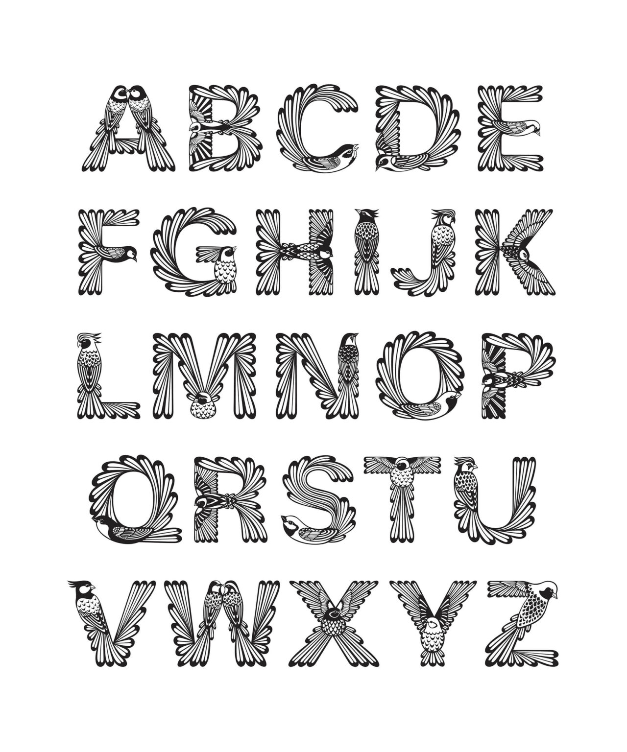 A–Z i alfabetet "Ornis"