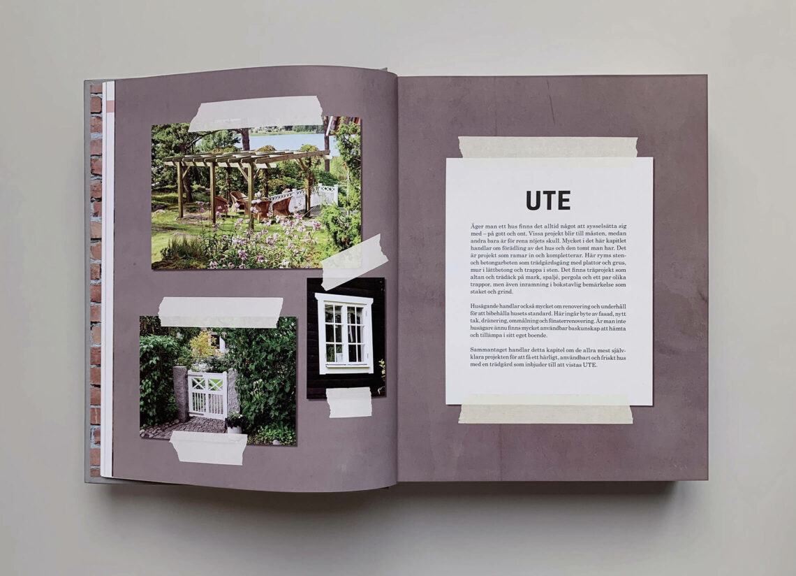 Uppslag med kapitelstart med titeln "Ute" boken "Stora boken för hemmfixaren"