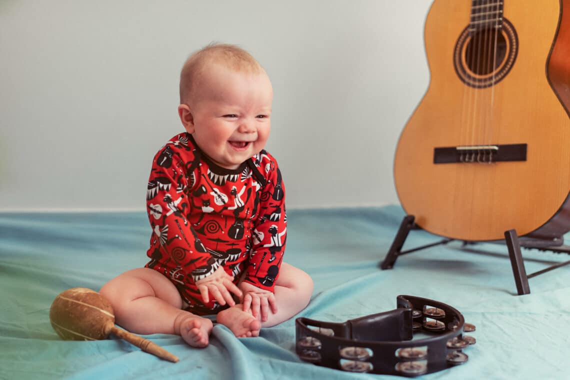 Swing cats mönster på baby